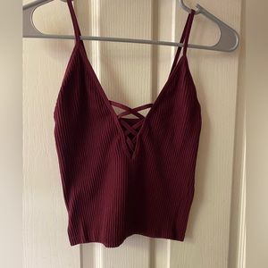 Size s/m maroon tank top